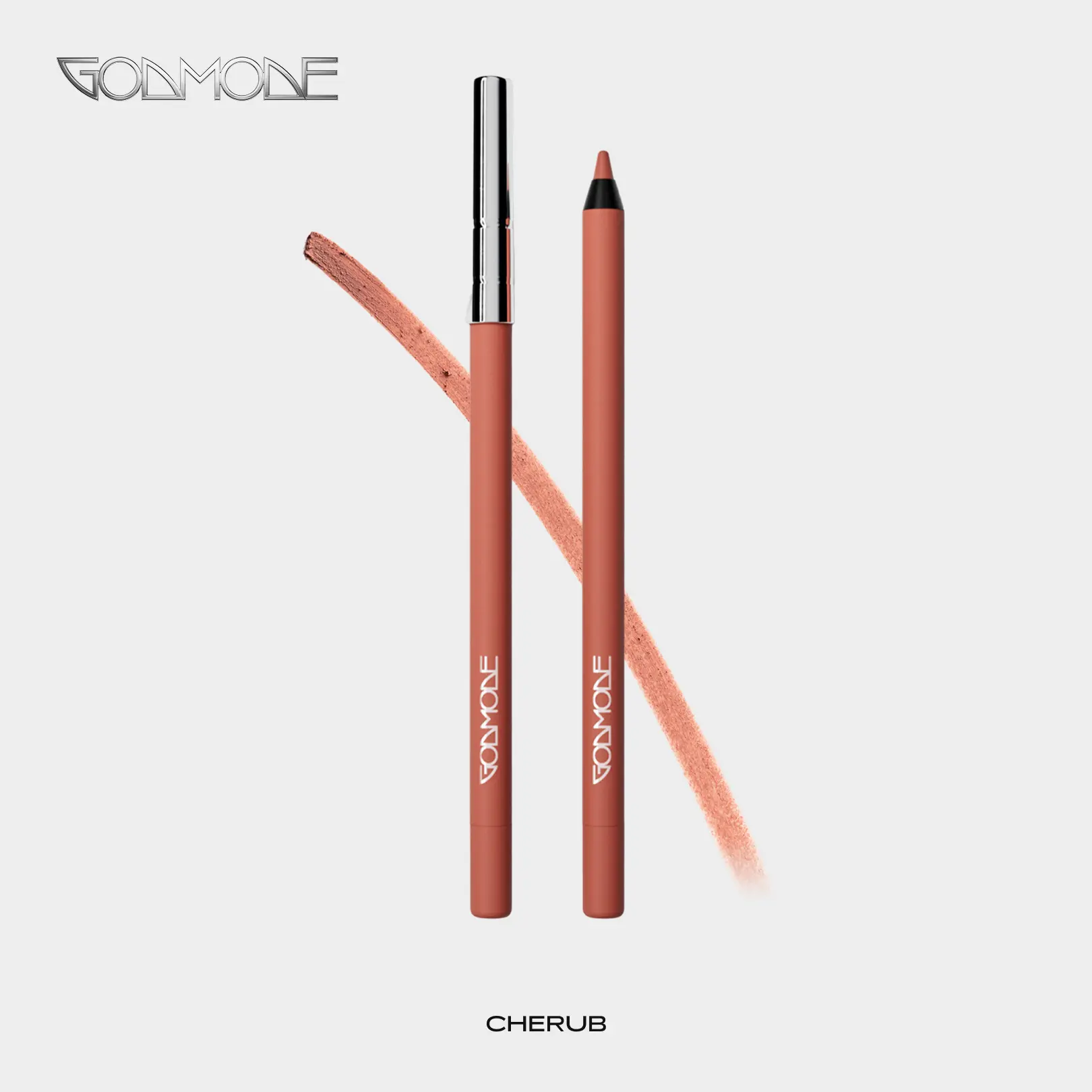 GODMODE BEAUTY Cruelty-Free Chocolate Cherub Cosmetic Lipliner, Level Up Long-Lasting Lip Definer for Precise Lip Contouring Lip Bullet