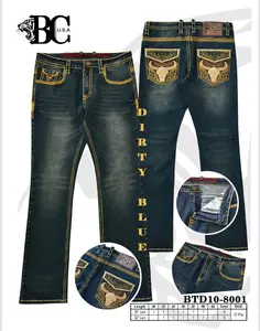 Mens Boot Cut Jeans Durable Comfortable Western Style Denim Perfect for Casual Rodeo Wear Pants