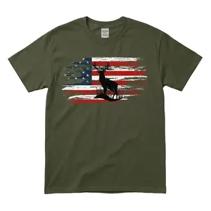 Deer Hunting American Flag Shirt Buck Hunter Tee, Patriotic Hunting Shirt for Men Women, Deer Hunter Gift, Outdoor Hunting Apparel