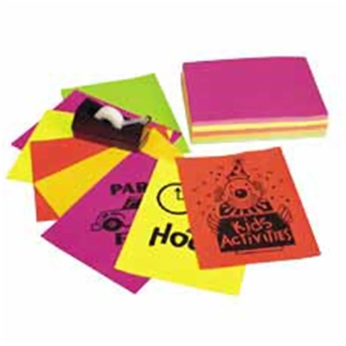 Pacon Corporation Neon Bond Printing Paper - 24 lb - 100 Sheets - 8.50in x 11in Neon Orange - School Stationery, Teacher Supplies for Printing