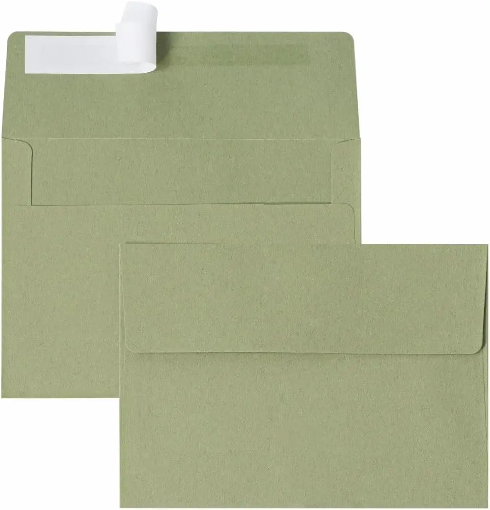 50 Pack A4 & 4x6 Self Seal Printable Invitation Envelopes for Weddings Greeting Cards Photos Postcards Mailing Party