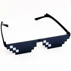 Thug Life Glasses Pixel Sunglasses Meme Party Thug Life Glasses Pixel Sunglasses for Party, Deal with it Glasses Bachelor Party Decor