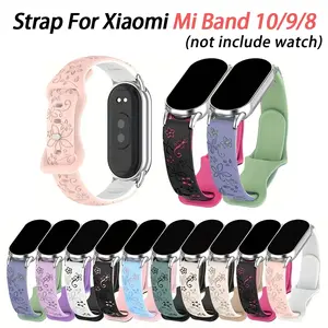 Straps for Xiaomi Mi Band 10 9 8 NFC Bracelet Mi Band 9 Sport Silicone Wrist pulseira correa Smart watch mi band 8 9 Accessories Smartwatch Strap