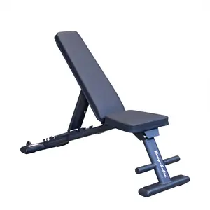 Body-Solid Commercial Folding Bench for Strength Training, Adjustable Flat Incline Bench for Gym Use
