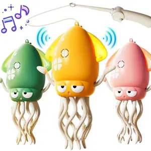 Dancing Squid Toy with Lights, Music, Swimming & Wiggling Features - Sensory Interactive Play Item, Educational Gift for Kids, Classic Novelty Stress Relief Toy