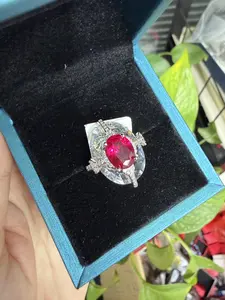 Kylie(13087)gc.Red corundum ring