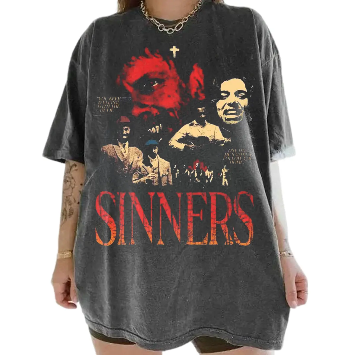 Vintage Sinner Movie T-shirt, Gift For Women, Gift For Man, Cotton Trending Shirt