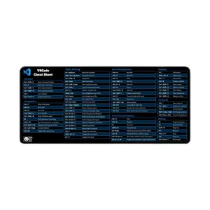 VSCode Cheat Sheet for Win & Mac, Desk Mat | Home Office Decor| Gift Coworker | Quick Key, Large Anti-Slip Keyboard Pad. gifts for girl
