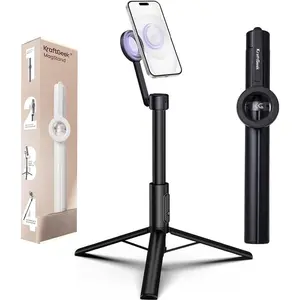 Magnetic Phone Tripod for iPhone MagSafe 64" Selfie Stick Stand with N52 Magnets 360º Rotation for Video Recording Vlogging Content Creation