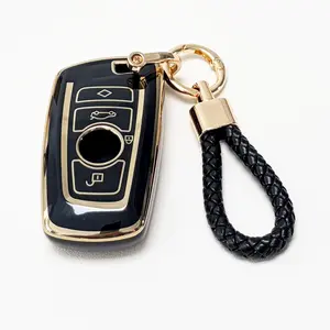 for Bmw Car Key Protection Case with Keychain, Soft Durable Tpu Material, Compatible with Bmw X1 X3 X4 X5 X6 1 2 4 5 6 7 M3 M5 M6 Gt3 Gt5 G30 F10 F15 F16 F20, Car Key Protector, Car Key Accessory, Key Fob Protector
