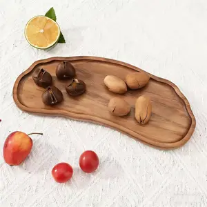 Versatile Fashion Caterpillar Wooden Tray, Ideal for Desserts Fruits Snacks Drinks, Perfect for Christmas Halloween Parties