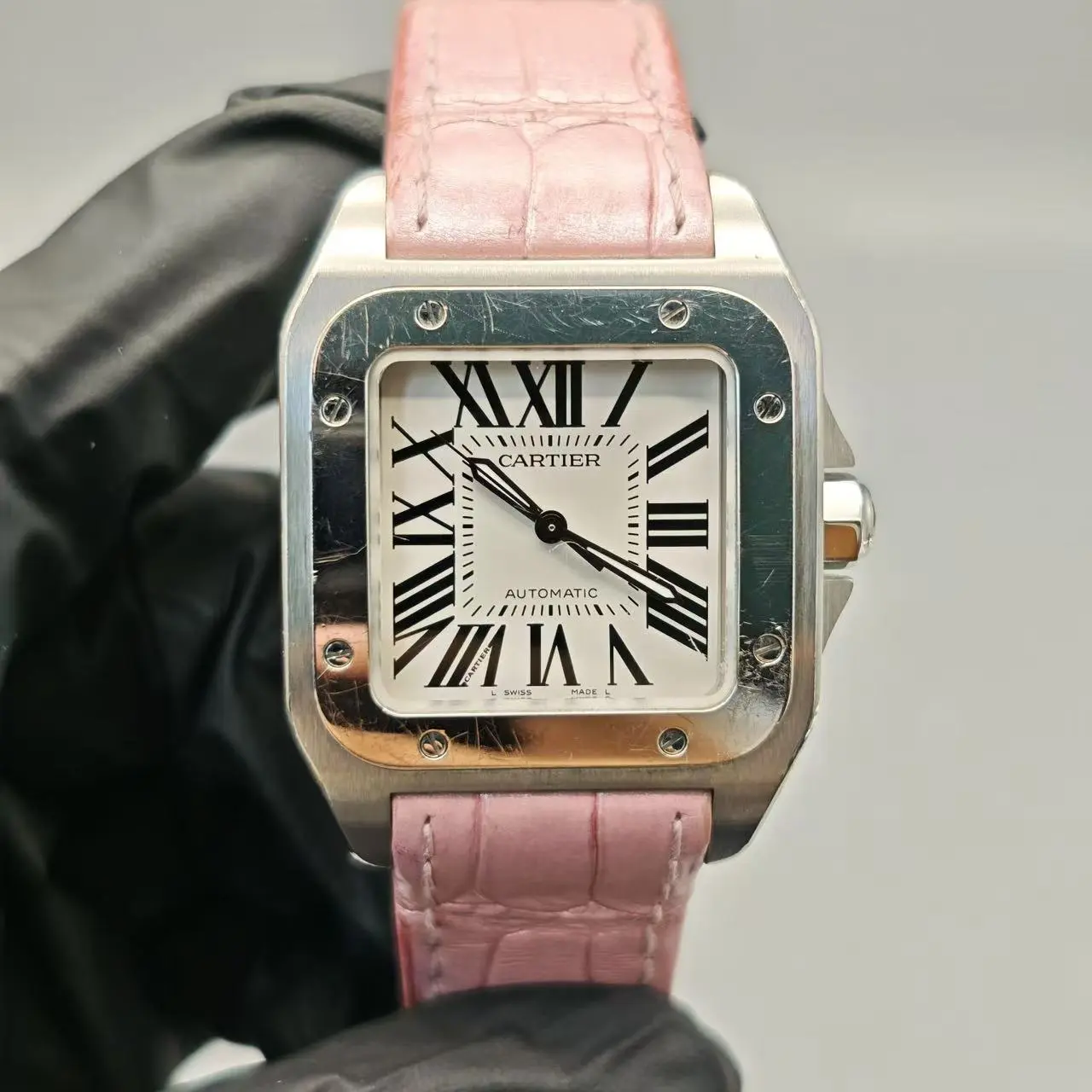 Cartier Santos 100 W20126X8 Automatic Watch 44.2×35.6mm Stainless Steel Ladies Watch