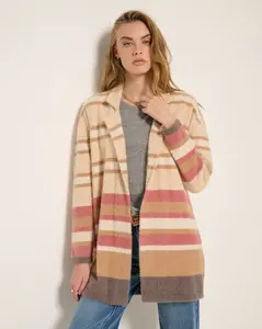 Unwind Striped Coatigan