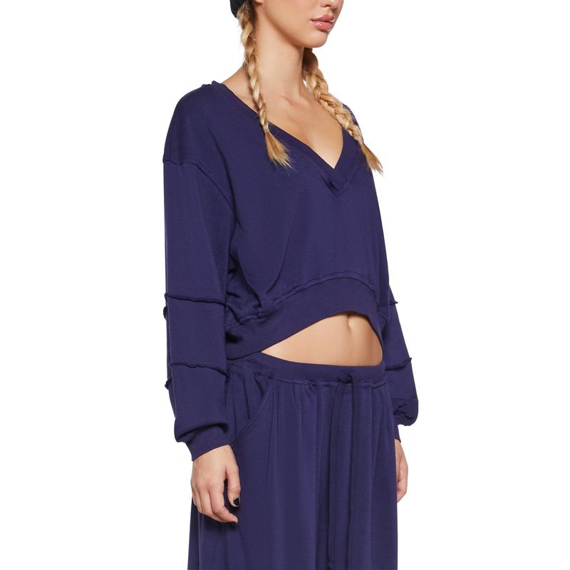 Chic Chill V-Neck Sweatshirt