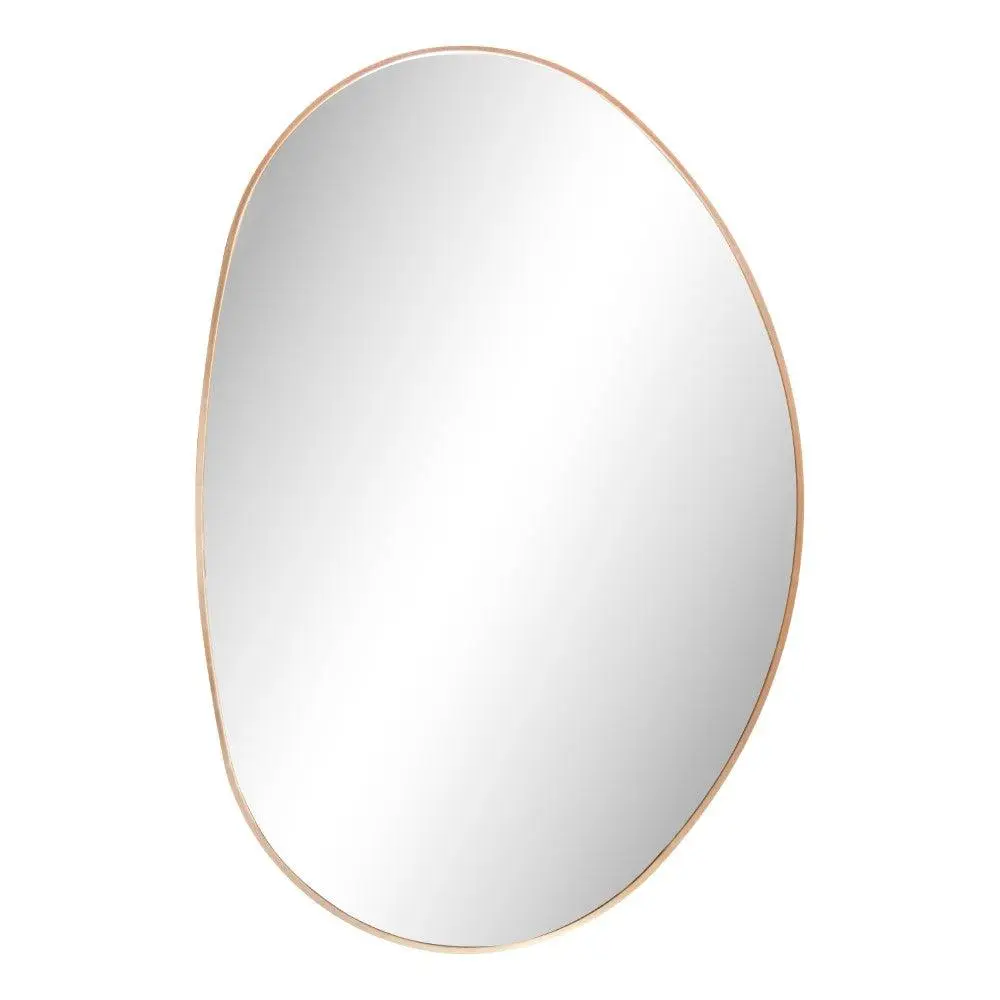 Aurelia 24 in. W x 36 in. H Medium Irregular Oval Metal Framed Wall Mounted Mirror Aurelia 24 in. W x 36 in. H Medium Irregular Oval Metal Framed Wall Mounted Mirror