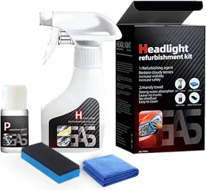 Car Headlight Restoration Polishing Kits Headlamp Repair Kits Car Light Polisher Cleaning Kits Headlight Cleaner Ceramic Coating Spray Restorer Shiny Stuff