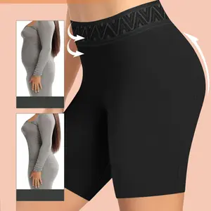 Plus Size High Waist Soft Stretch Shorts, Casual Yoga Bottoms Daily Underwear