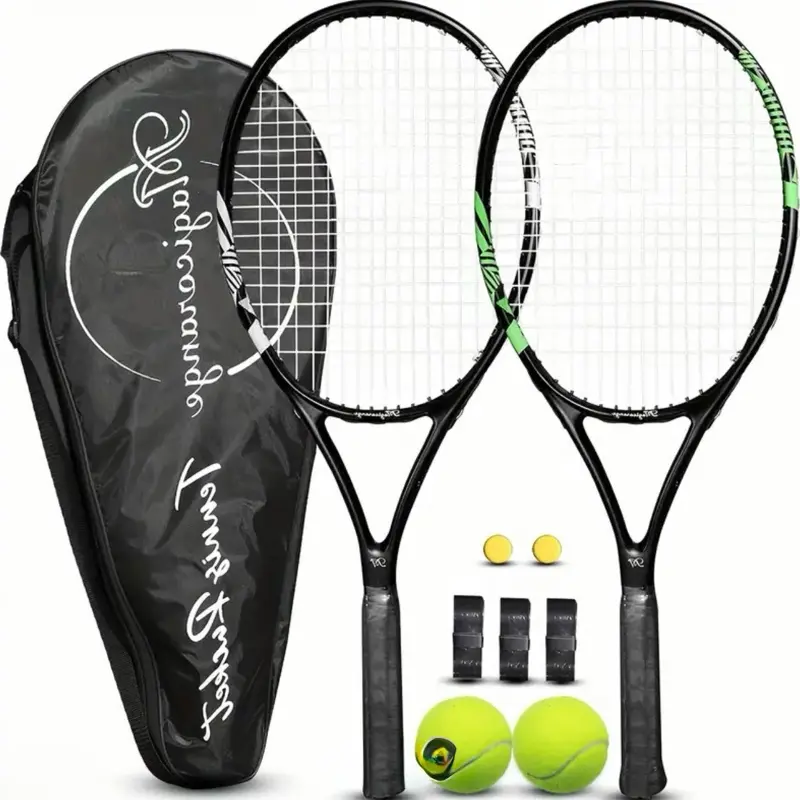 Tennis Beginner Set Professional Rack with Tennis Balls and Protective Case