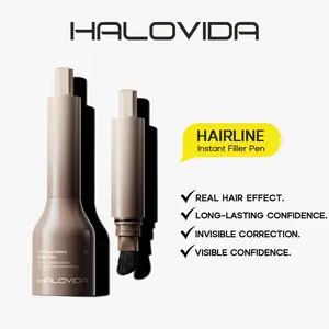 HALOVIDA Hairline Instant Filler Pen,Real hair effect,Water and Sweat Resistant,RUB-RESISTANT,12H Color Stay,Pure,Skin& Scalp Friendly Formula