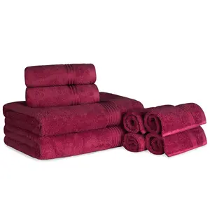 Superior Egyptian Cotton Absorbent Solid 8-Piec e Towel Set