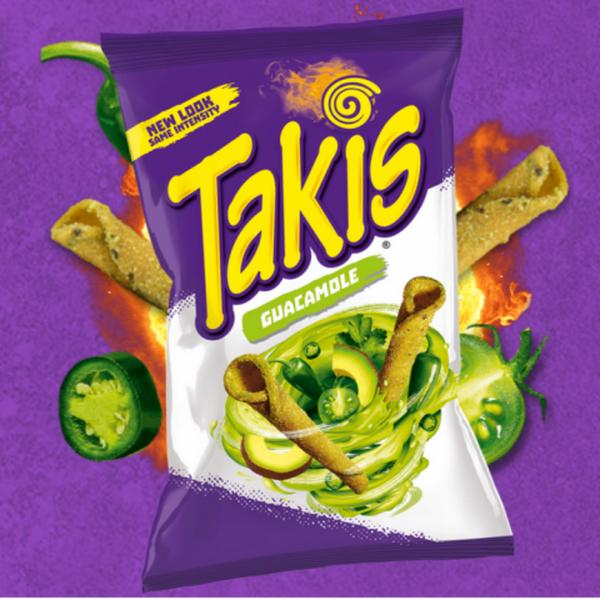 Takis guacamole Spicy Snack Crispy chips 3.25oz