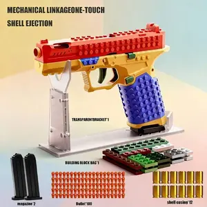 Toy Gun, Soft Bullet Pistol Toy, Foam Toy Gun, With 120 Soft Bullets, 12 Shell Toy Gun, 2 Mazine Shooting Game Educational Toy, Ideal Halloween, Christmas New Year's Day, Birthday Present