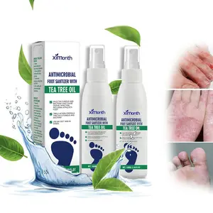 Tea Tree Oil Foot Spray | Dermatologist-Tested Odor Relief, Cracked Heel Repair Antifunga & Moisturizing with Aloe & Tea Tree Oil 100ml Fast-Absorbing Formula Daily Peppermint Moisturizer Hydrate Moisture