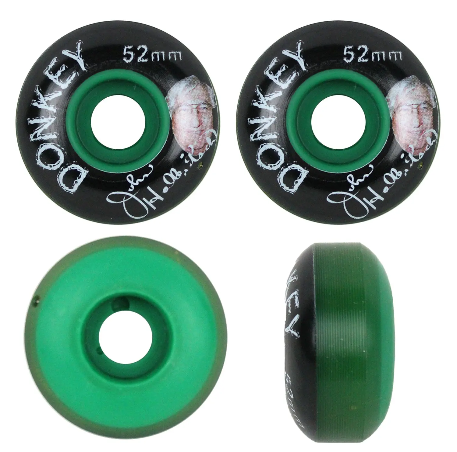 52mm 99A Wheels Donkey Super Slim Green (27mm Wide) Set of 4 52mm 99A Wheels Donkey Super Slim Green (27mm Wide) Set of 4