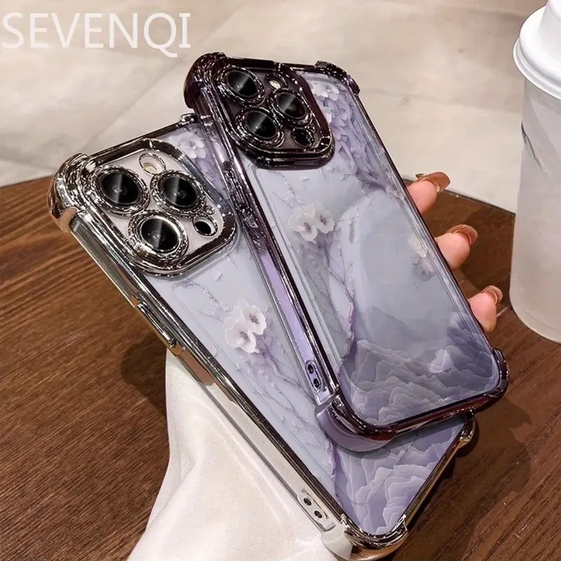 Applicable to Apple series.Purple Layered Flowers Suitable for Apple iPhone14/15 Mobile Phone Case 11 12 12pro 12pm 13 13P 13promax 14 14pro 14promax 14plus 15 15pro 15plus 15pm 16 16pro 16plus 16promax Mobile Phone Case