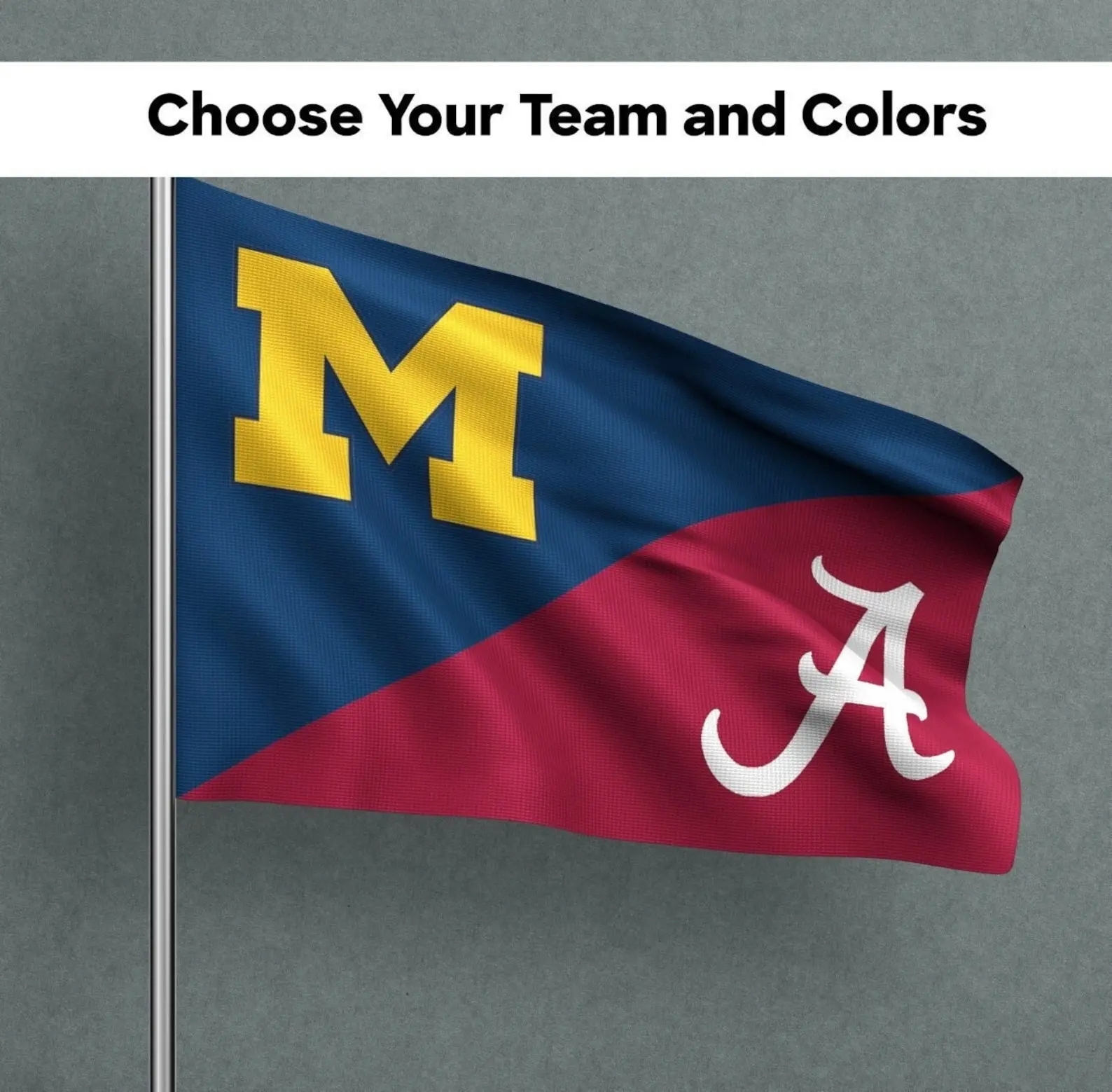 Custom House Divided Flag – Unique Family Rivalry Fan Decor