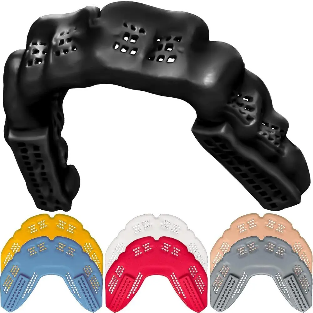 World’s Thinnest Most Breathable Mouth Guard is 3X Stronger! Mouth Guard For BJJ, Lacrosse, Football, Basketball, MMA, Wrestling, Hockey, Rugby, Boxing, Grinding Teeth, Adult, Youth, Braces