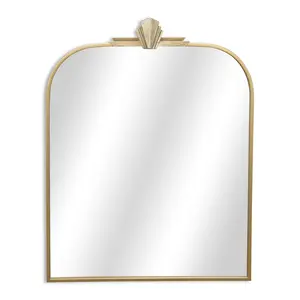 Cheungs 6102GD Gold Metal Wall Mirror, Nuvelle Artdeco Themed, Home Decor, Hanging Room Decor Piece