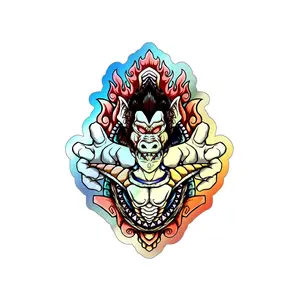 VEGETA & THE APE - Holographic Sticker