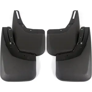 Premium Heavy Duty Molded Compatible with Chevrolet Silverado 1500 (2014-2018 & 2019 1500LD), 2500 3500 (2015-2018) Splash Mud Flaps Guards Front & Rear 4 Piece Set