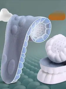 3 Pairs Ultra Soft PU Cloud Cushioning Sports Insoles, Breathable Shock Absorption Arch Support Running Classic Shoe Inserts, Cushioned Insoles