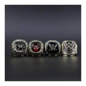 Fashion Creativity Europe and America Professional Wrestling Sports Hall of Fame Souveni Ring Men Jewelry Hip Hop Rings Gifts
