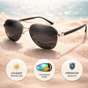 TopFrame Glasses - UV400 Protection, Polarized Lenses, Premium Quality, Modern & Versatile Design for Daily Wear