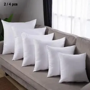 50 cm x 50 cm comfortable pillow insert, compatible with a 45cm cushion cover; available as 2 or 4 square pillow inserts;suitable for sofa backrest cushions; brushed fabric material.