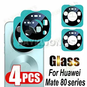 KAYKWONG'S 4 Pack Phone Lens Film For Huawei Mate 80/80 Pro/80 Pro Max/80 Rs, Ar Transparent Enhanced, Multi-Layer Camera, Easy Peel & Stick