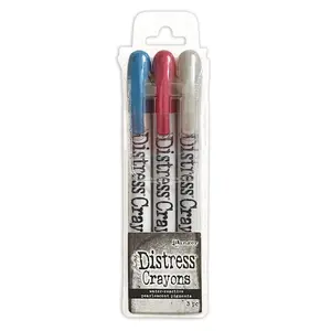 Tim Holtz Distress® Christmas Pearlescent Crayon Set #5