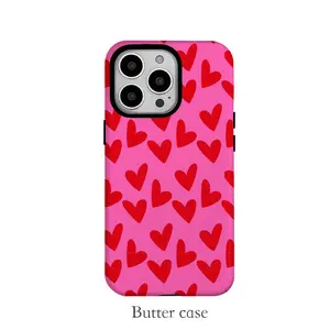 Phone Case: Fashionable Heart-Shaped 2-in-1 Protective Case - Durable dual-layer design, provides durability and drop protection - Compatible with iPhone 17, 16, 15, 14, 13, 12, 11, 8, 7, X, XS, XR, Plus, Air, Pro, Max, SE2, SE3 models