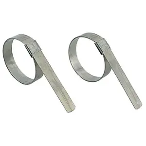 212 MAIN Band-It Type Galvanized Steel Center Punch Clamp, 2.5 in x 0.625 in, 50-Clamp Pack, 50 Clamps