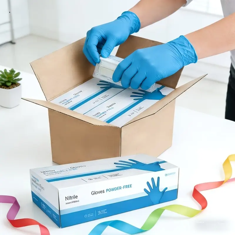 1000 Pieces of Blue Nitrile Disposable Gloves, 4.6 Mil, Comfortable to Wear, Powder-Free and Non-Latex, Suitable for Tattooing, Hairdressing, Pet Care, Dishwashing, Art Painting, Household Cleaning, etc., Practical Daily Necessities, Navy, Royal Blue