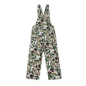 F Hunting Camo Overalls Kids Jeans - Camouflage Design for Outdoor Adventures