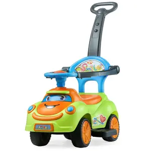 VEVOR Ride On Push Car, Push Car for Toddler 19 to 36 Months, Around Buggy with Guardrails, Handle Under-seat Storage, 55 lbs Load Capacity, Foot-to-Floor Walker for Boys Girls, Green