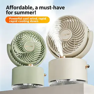Portable Spray Fan with Mist Cooling – Type-cPort Rechargeable Mini Desk Fan for Summer