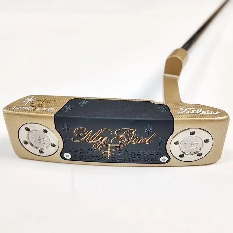 Titleist My Girl 1250 EFP Scotty Cameron Putter with Gold Finish and Personalized Engraving Titleist My Girl 1250 EFP Scotty Cameron Putter with Gold Finish and Personalized Engraving