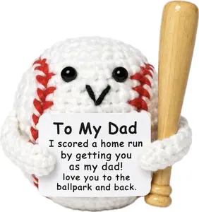 Fathers Day Gift Dad Gifts from Daughter Son Wife, Positive Handmade Crochet for Father Day, Birthday Gifts for Dad