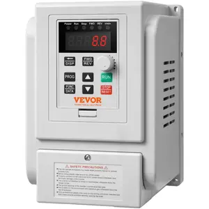 fathersdaygift VEVOR VFD 5HP, 4KW, 18A, 1 Phase 220V-240V Input to 3 Phase 220V-240V Output Variable Frequency Drive, 0-400Hz VFD for AC Motor Speed Control