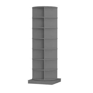 Gray 360° Rotatable Circular Shoe Cabinet Organiser - 7-Layer Space-Saving Shoe Rack, 4 Compartments Per Layer, Holds Up to 28 Pairs for Entryway Home Storage & Home Decor